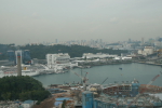 Sentosa: Blick zurück nach Singapore