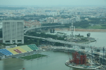 Singapore: Blick zum Singapore Flyer