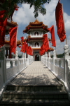 Singapore: Einer der Twin Pagodas