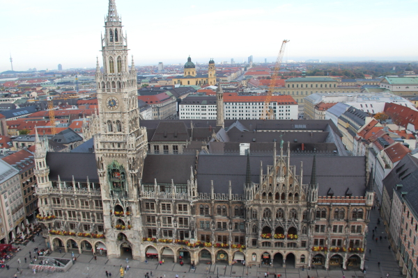  München: Vom Turm Alter Peter: Neues Rathaus