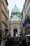 Wien: Kohlmarkt und Michaelertrakt der Hofburg
